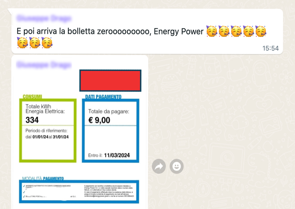 sconto in bolletta Free Energy